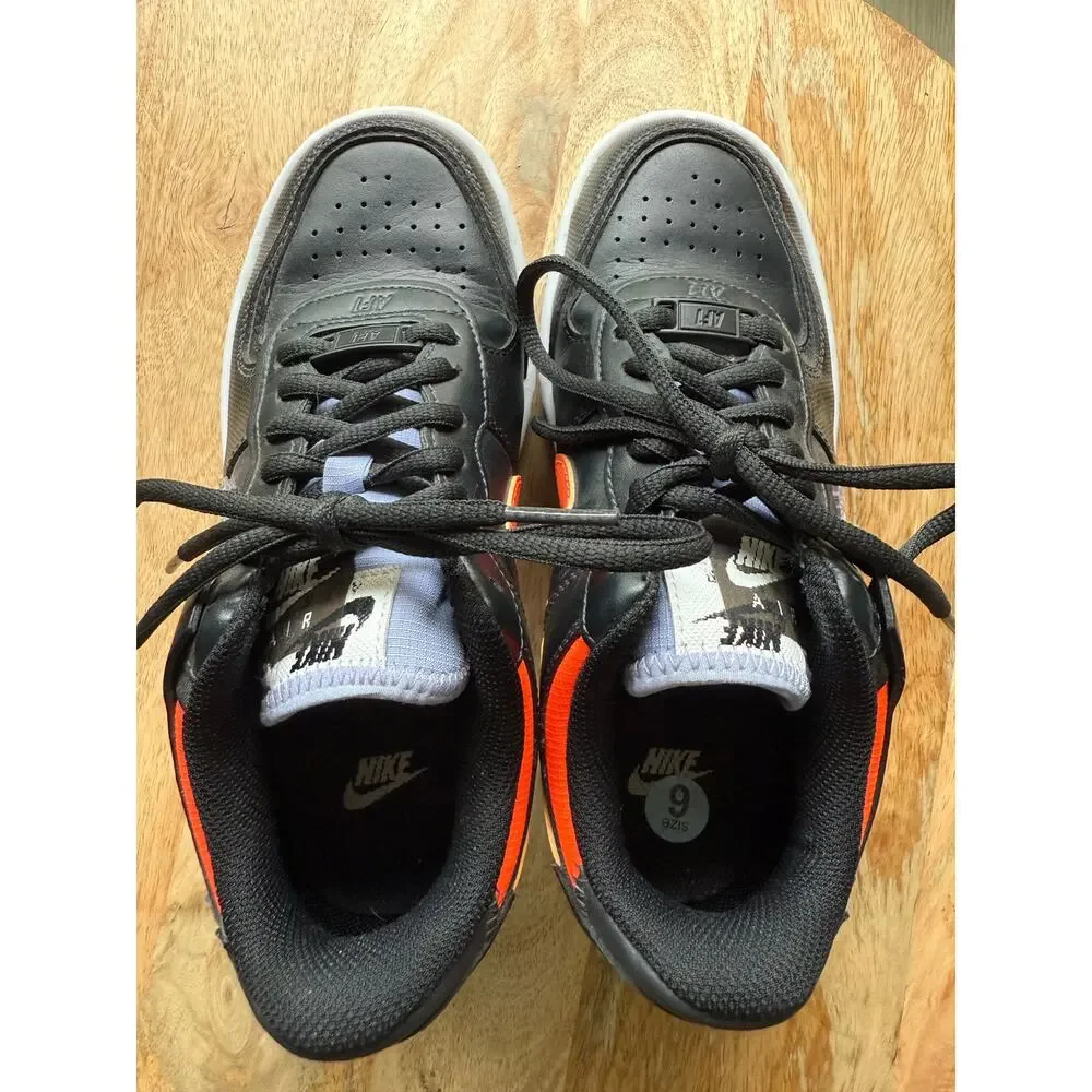 Nike AF1 Shadow SE Pixel Swoosh Noir Womens Black Shoe SIZE 6